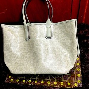 Michael Kors mint green bag with card holder